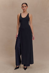 Ellerie Longline Racerback Top - Black