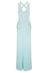 Ellington Knit Maxi Dress With Sequin - Lagoon