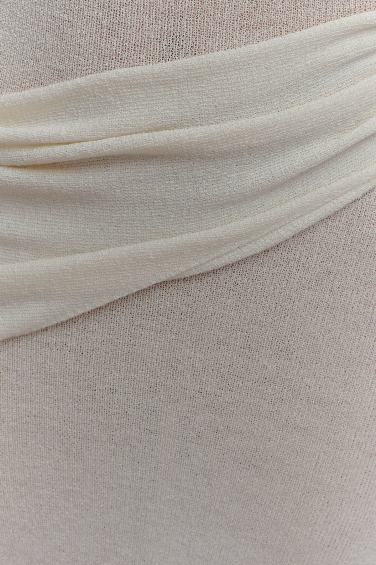 Alexius One Shoulder Knit Maxi Dress - Ivory
