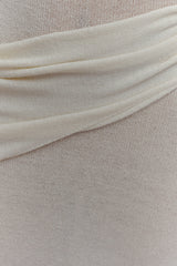 Alexius One Shoulder Knit Maxi Dress - Ivory