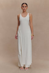 Ellerie Longline Racerback Top - White