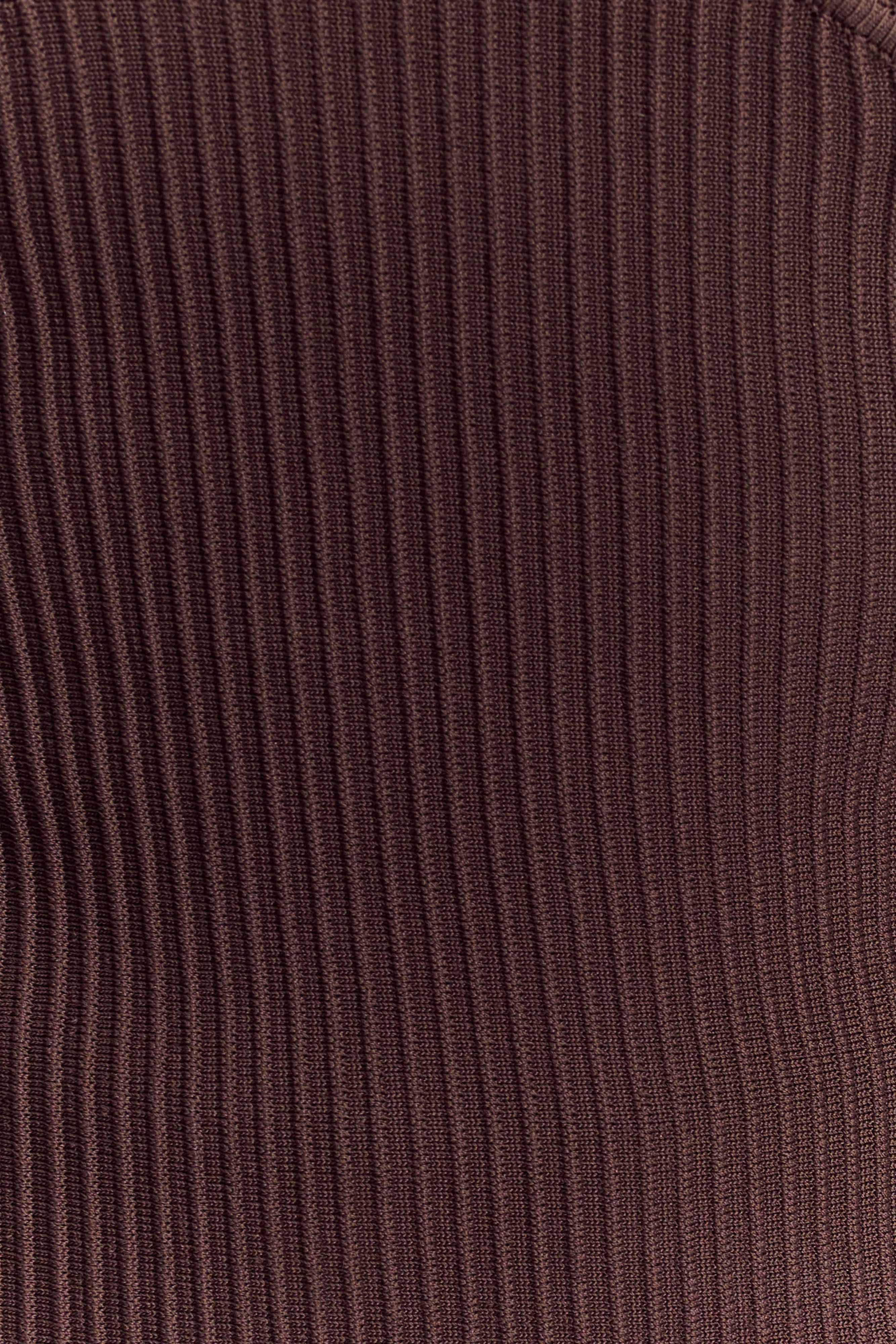 Elodie Strapless Cupped Knit Top - Chocolate