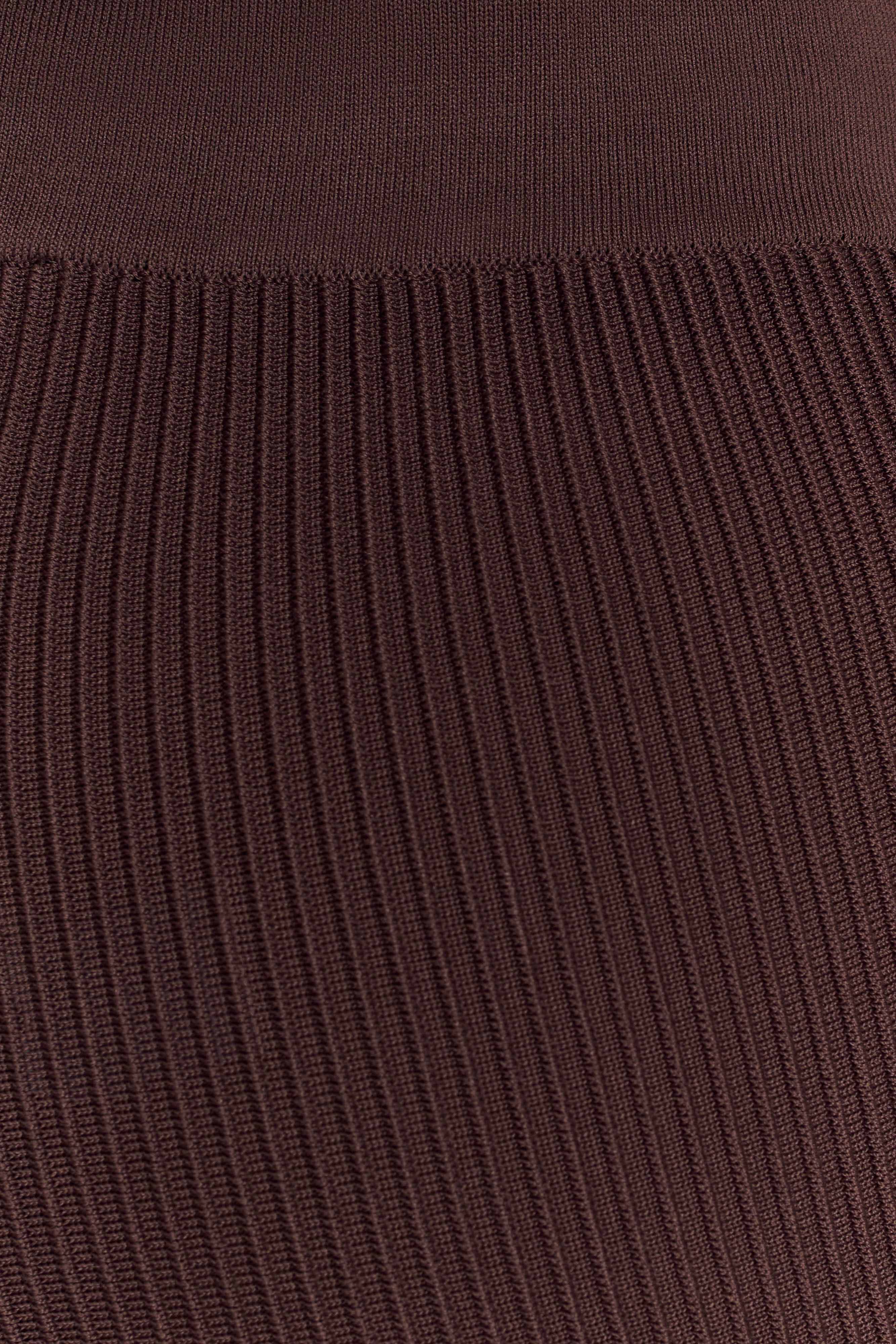 Elodie Ribbed Knit Pants - Chocolate