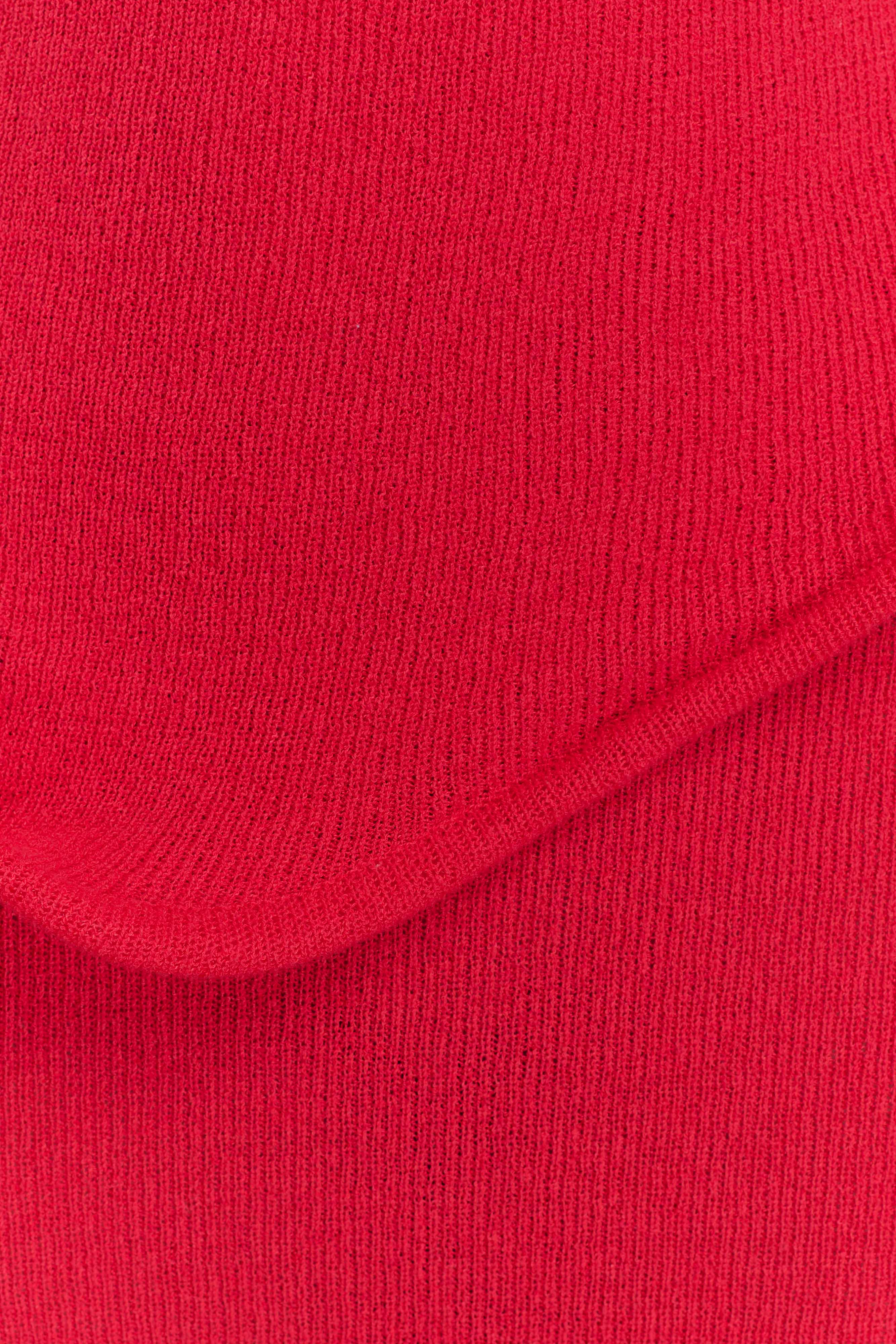 Caprice Halter Knit Maxi Dress - Red