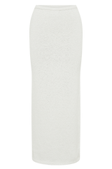 Moira Boucle Maxi Skirt - White