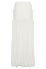 Jillian Pleated Maxi Skirt - Ivory