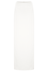 Alma High Waist Maxi Skirt - White
