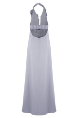 Carolyn Linen Bubble Maxi Dress - Misty Blue