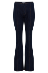 Clio Paneled Flare Jeans - Indigo Blue