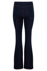 Clio Paneled Flare Jeans - Indigo Blue