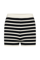 Tabitha Stripe Knit Shorts - Black/White