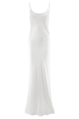 Saylor Satin Slip Maxi Dress - Ivory